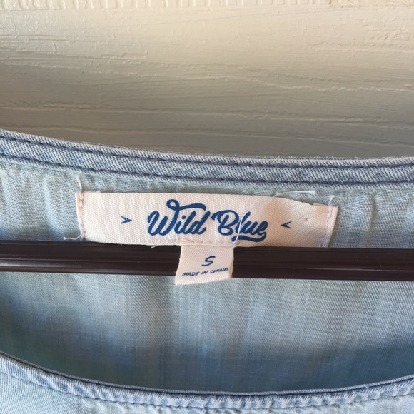 Denim and lace crop top - Picture 3 of 6